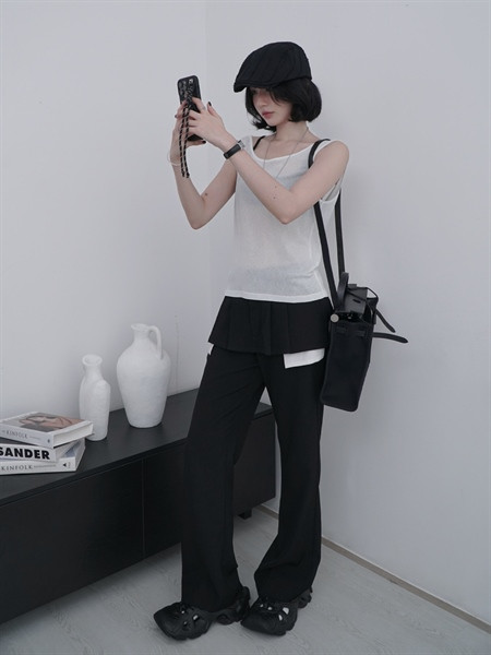 QUẦN VÁY XẾP LY (Pleated Skirt Trousers) 0