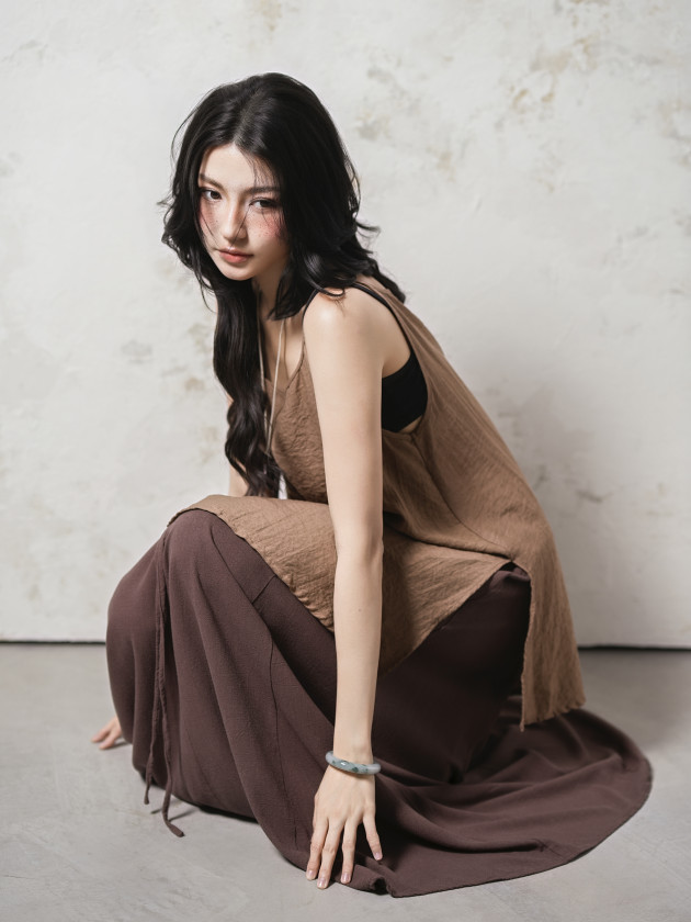 HIKARI TOP (áo linen hai dây)