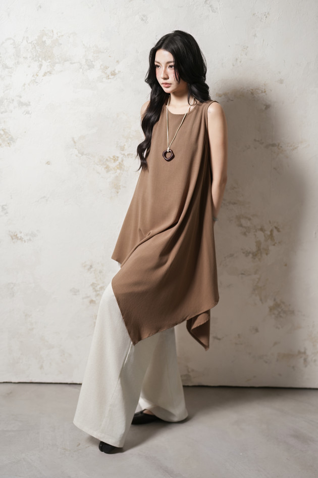 KAZE DRESS (đầm linen tà xéo) 3