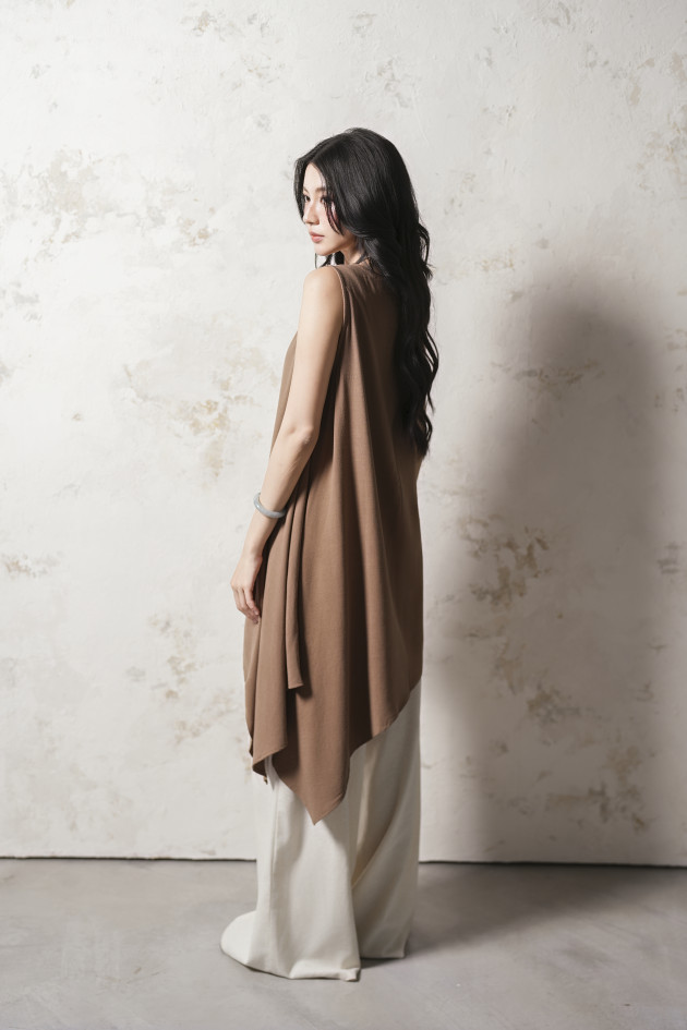 KAZE DRESS (đầm linen tà xéo) 2
