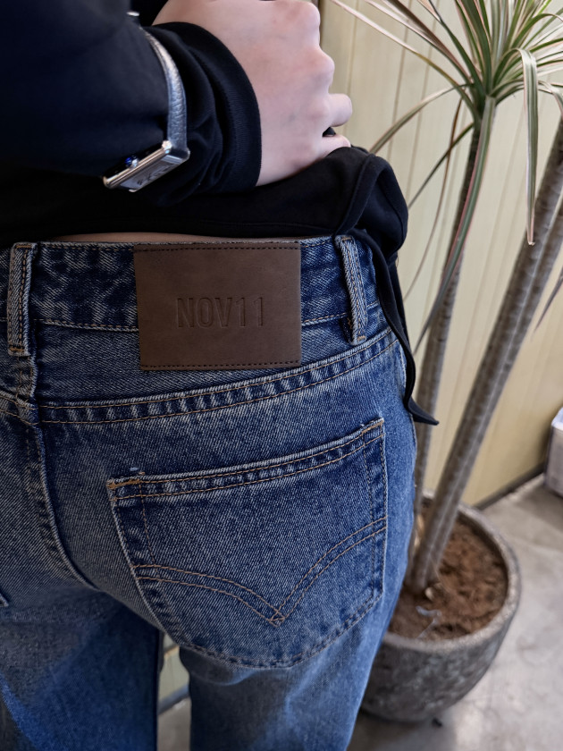 RAMA JEANS (quần denim boot cut, cạp thấp, đáy ngắn) 11