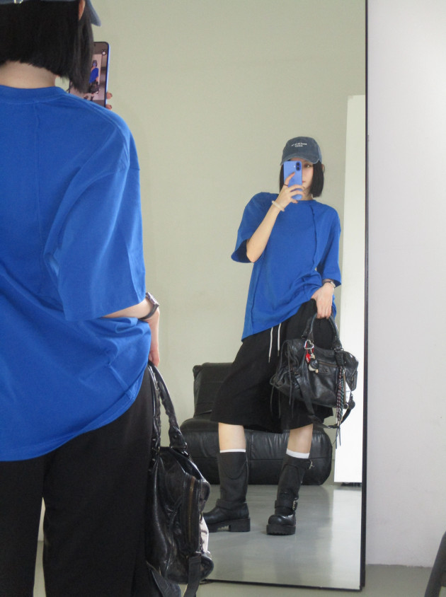 ÁO THUN DIỄU NỔI OVERSIZE (Topstitched T-shirt) 0