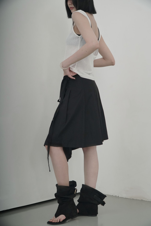 ASYM WRAP SKIRT (chân váy ly đắp tà) 6