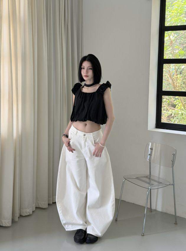 PUFF BALLOON BLOUSE (áo bí tay phồng) 10