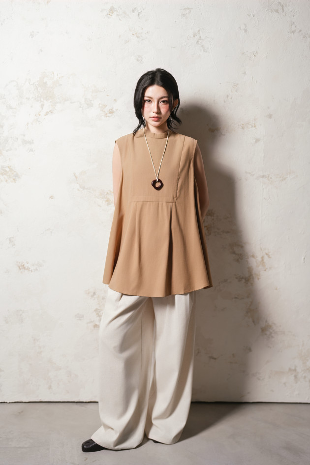 SOMA TOP (áo linen cài nút sau) 3