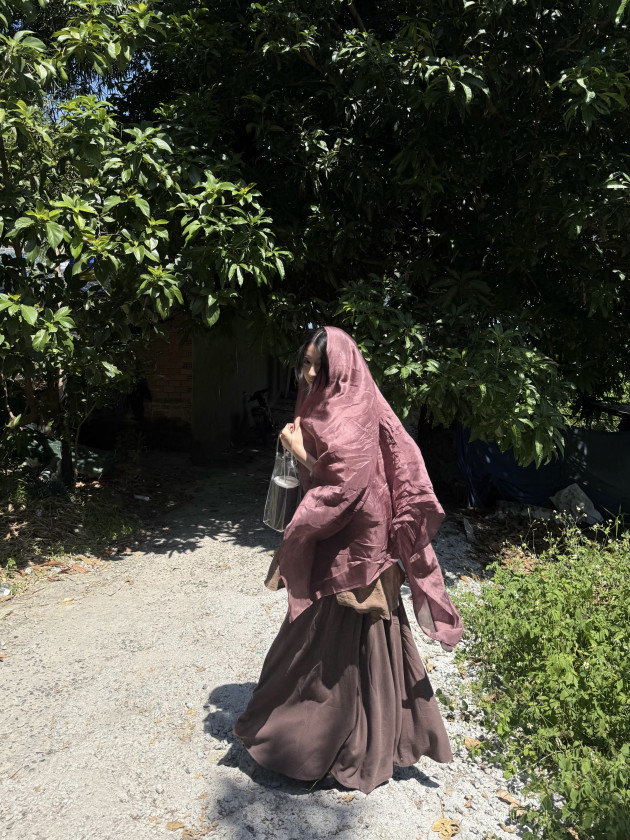 MIKI SKIRT (chân váy linen xoè)