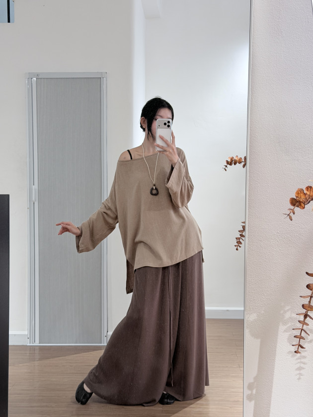 KUMO TOP (áo linen cánh dơi oversize) 0