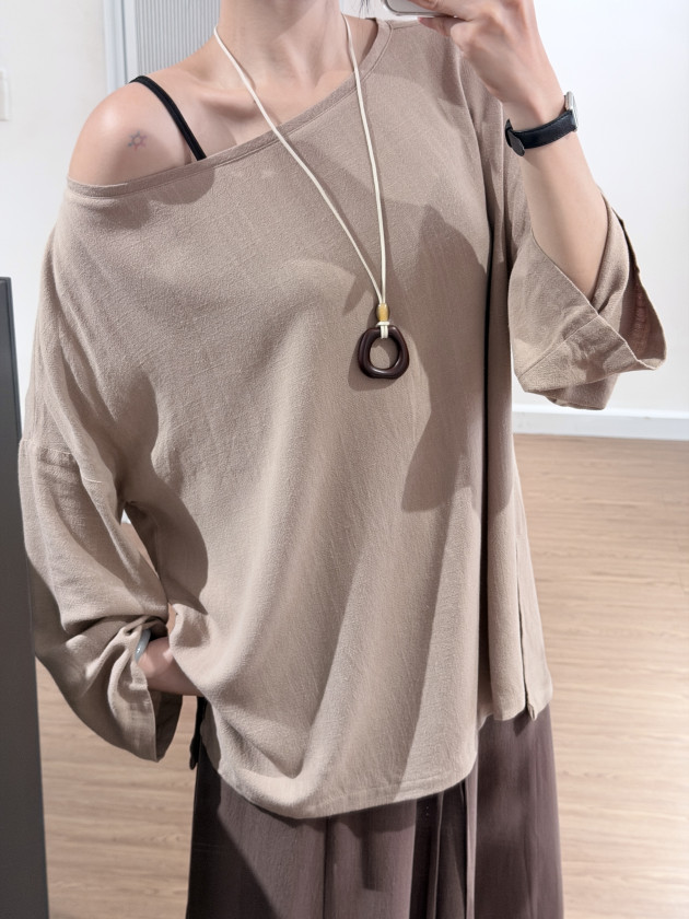 KUMO TOP (áo linen cánh dơi oversize) 1