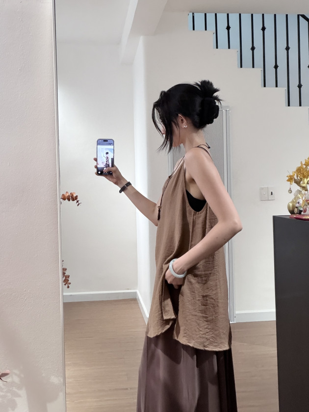 HIKARI TOP (áo linen hai dây) 3