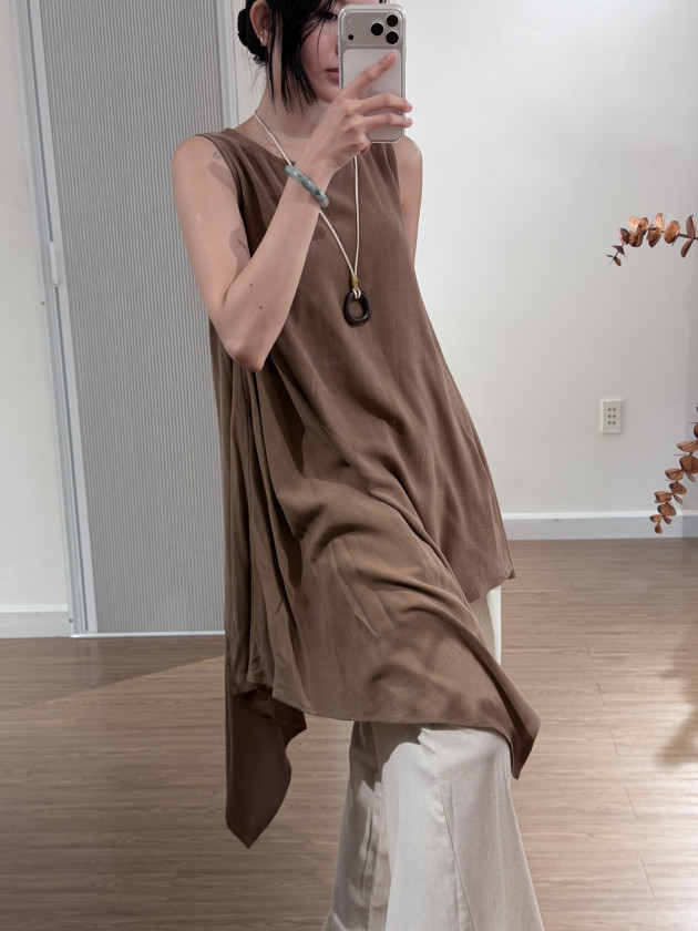 KAZE DRESS (đầm linen tà xéo)