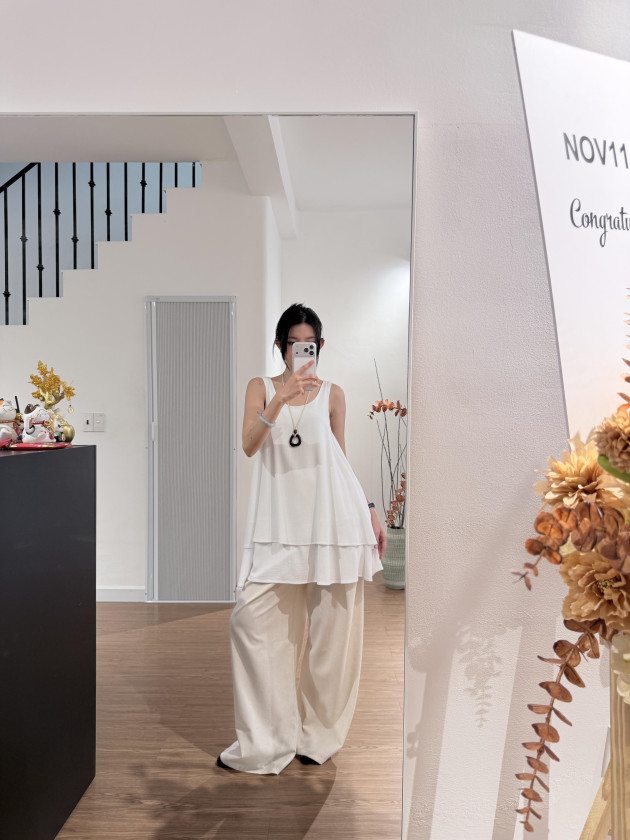 FUURIN DRESS (đầm linen hai tầng) 3