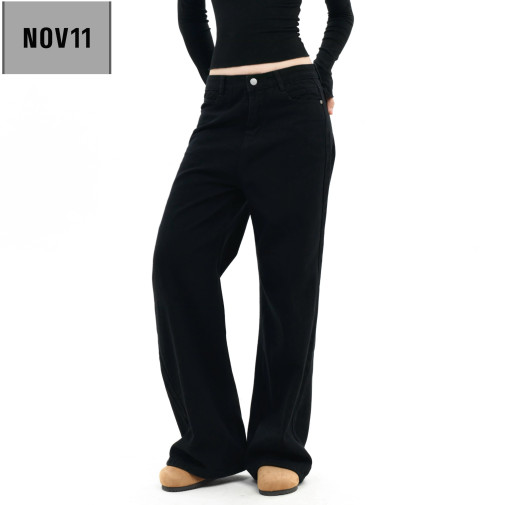 QUẦN KAKI JEAN ỐNG SUÔNG RỘNG (basic straight-leg jeans)