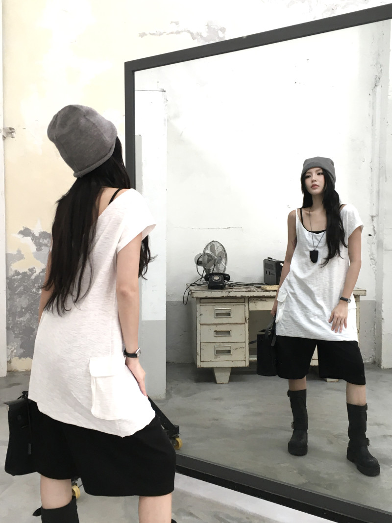 DECON TOP (áo túi hộp dáng dài)