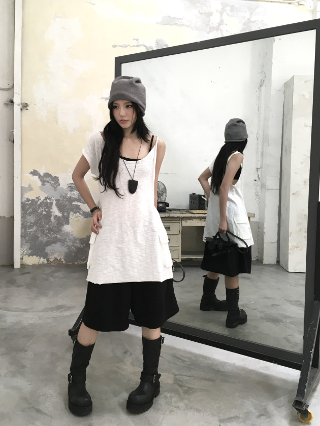 DECON TOP (áo túi hộp dáng dài) 5