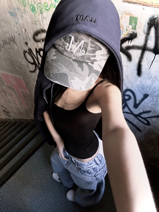 BASIC NAVY ZIP HOODIE (áo khoác dây kéo oversize) 1