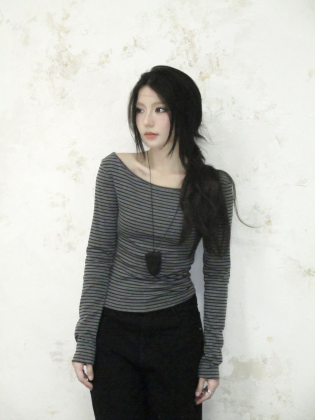NIGHTLINE TOP (áo ôm tay dài sọc ngang) 6