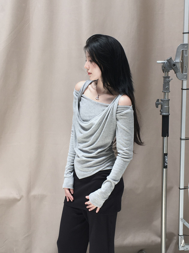 ENIG hooded TOP (áo ôm cổ đổ có nón) 10
