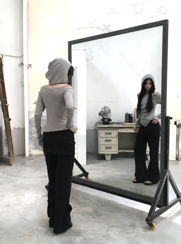 ENIG hooded TOP (áo ôm cổ đổ có nón) 6