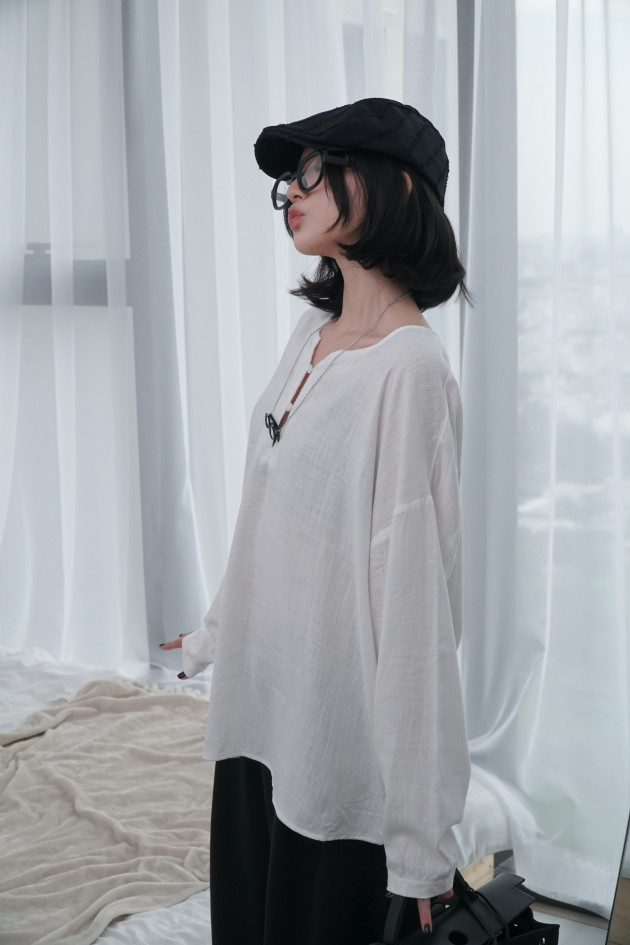 PREMIUM WASHED LINEN SHIRT (áo sơ mi linen wash cao cấp) 12