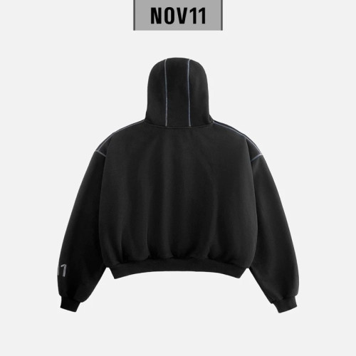 /NOV11/ UNISEX BOXY ZIP HOODIE (áo khoác dây kéo dáng ngắn nam/nữ) 6