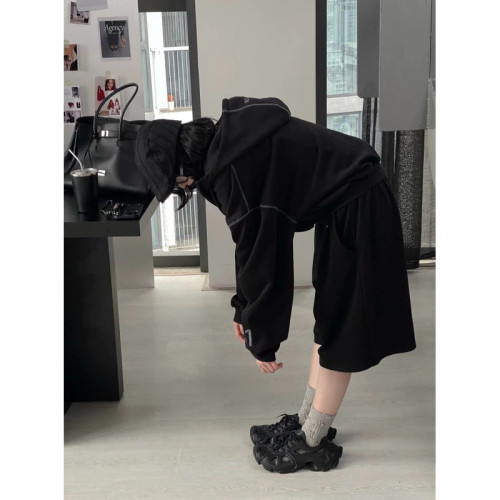 /NOV11/ UNISEX BOXY ZIP HOODIE (áo khoác dây kéo dáng ngắn nam/nữ) 5