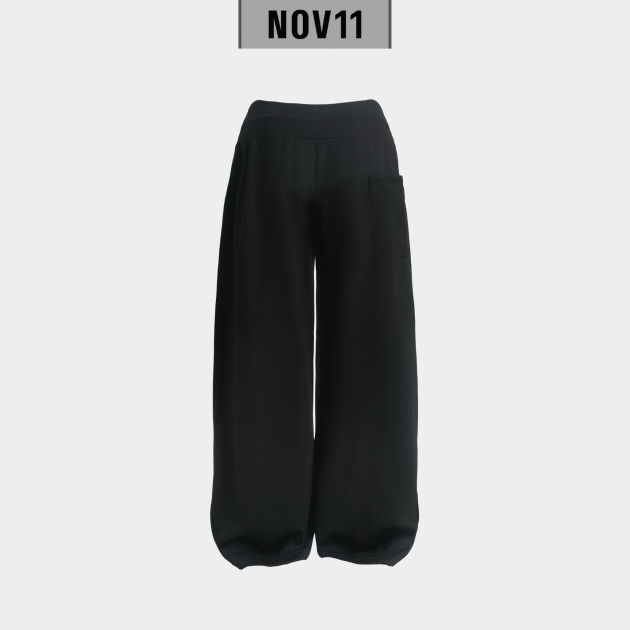 QUẦN NỈ BẢN LƯNG TO, ỐNG RỘNG, CẠP THẤP 0