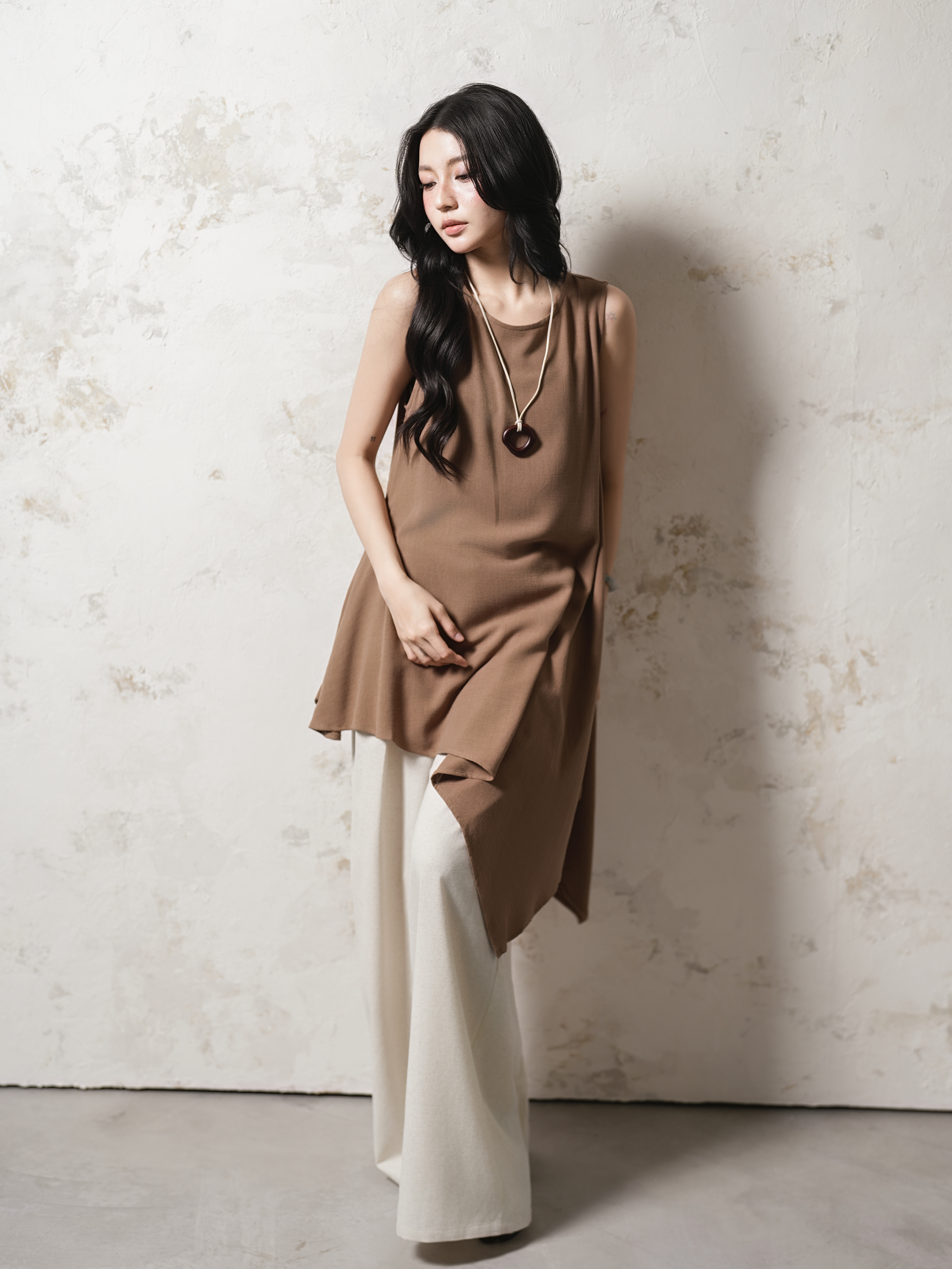 KAZE DRESS (đầm linen tà xéo)