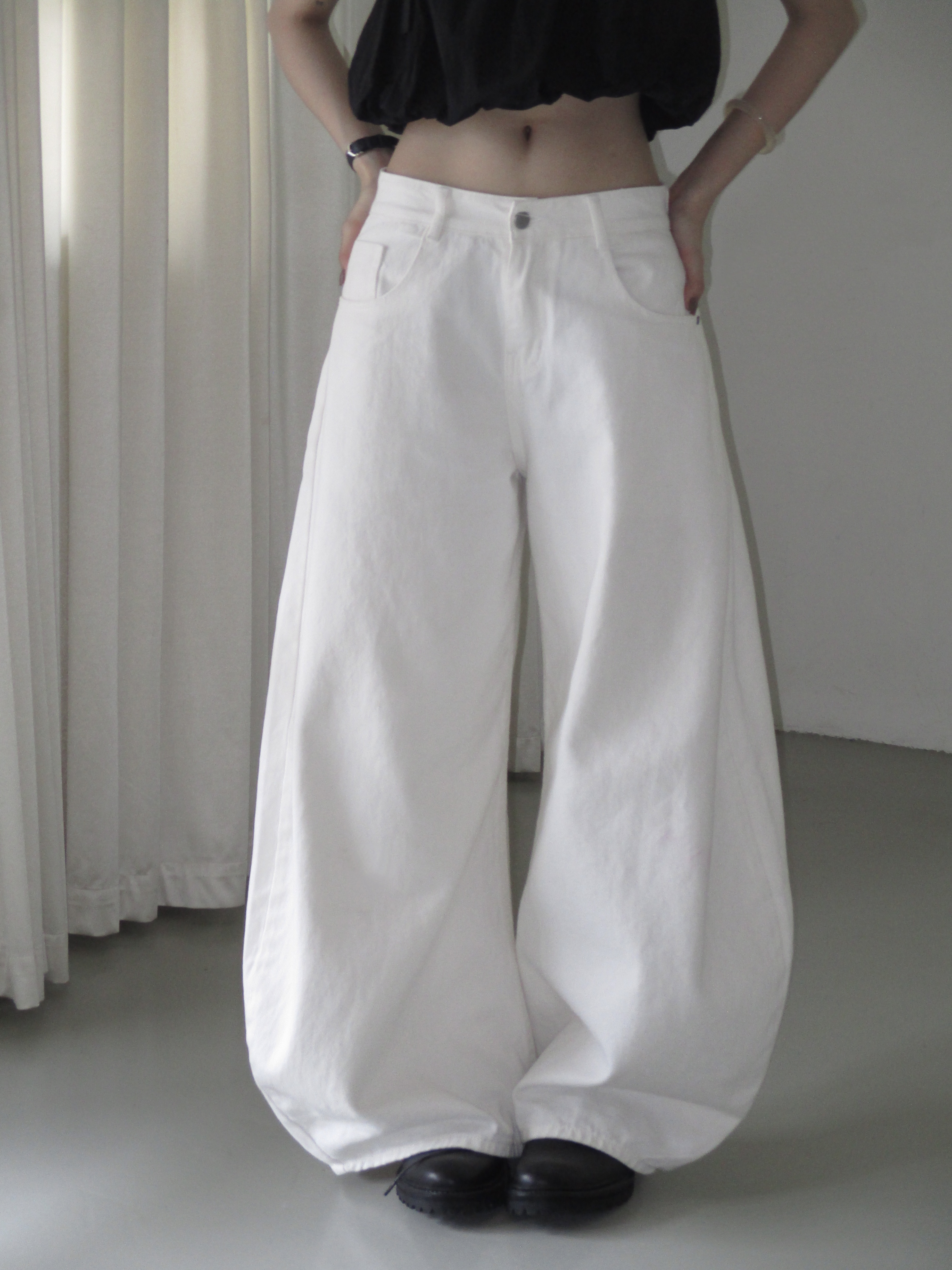 BASIC BALLOON PANTS (quần kaki jean bí)-02