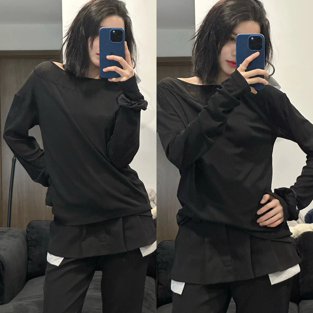 ÁO XƯỚC TAY DÀI 2 LỚP (bunny top) 1